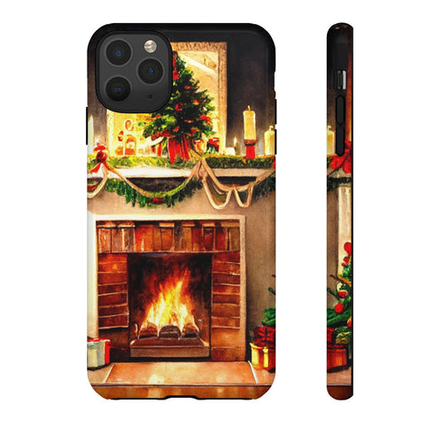 Warm Chirstmas Hearth - Impact Resistant Phone Case iPhone 11 Pro Max Glossy